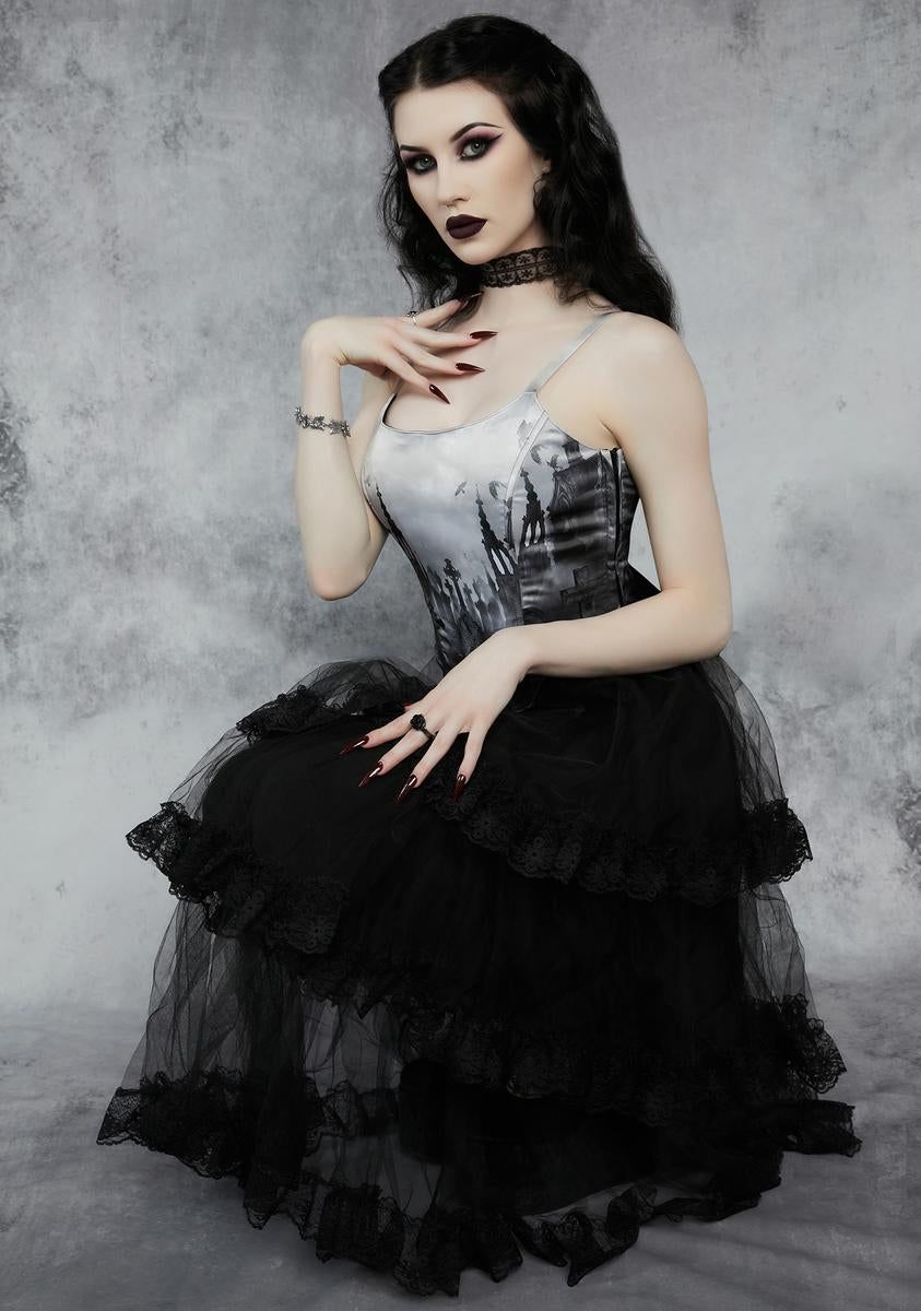 Beyond The Grave Corset Top sold by Dolls Kill product image thumbnail 2