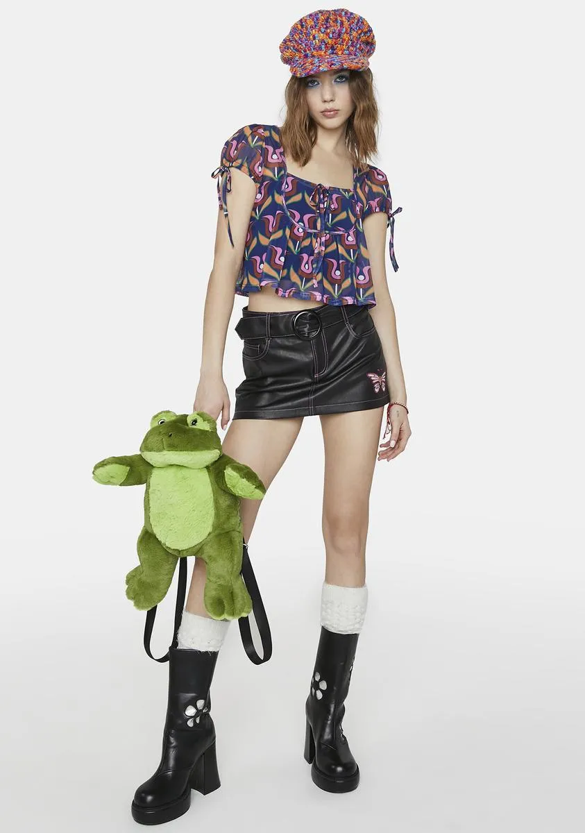 Disco Bliss Mesh Crop Top sold by Dolls Kill product image thumbnail 3