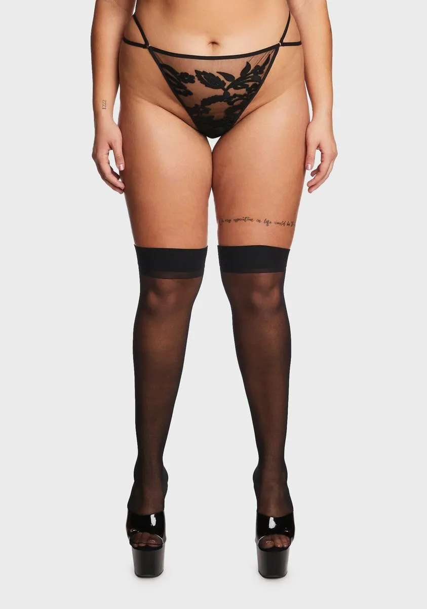 Plus Cornelia Mesh Thong sold by Dolls Kill