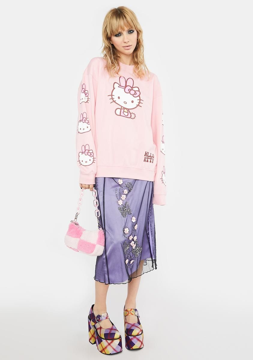 Hello Kitty Bunny Crewneck Sweatshirt sold by Dolls Kill product image thumbnail 3