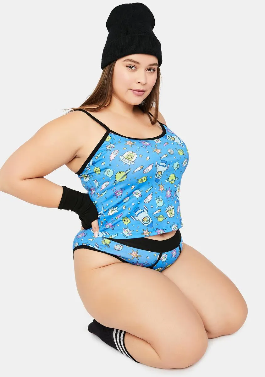 My Whole New World Alien Print Cami sold by Dolls Kill product image thumbnail 3