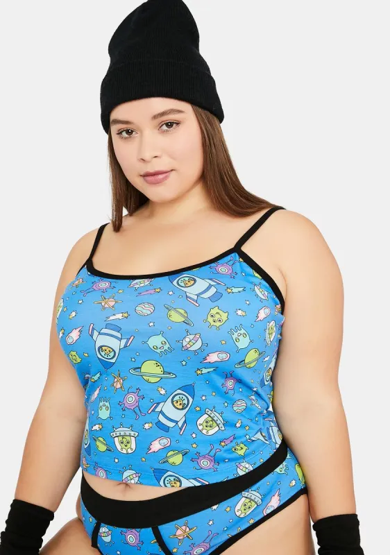 My Whole New World Alien Print Cami sold by Dolls Kill