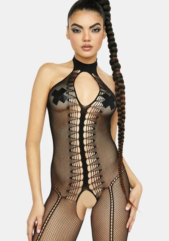 Make You Melt Fishnet Bodystocking sold by Dolls Kill