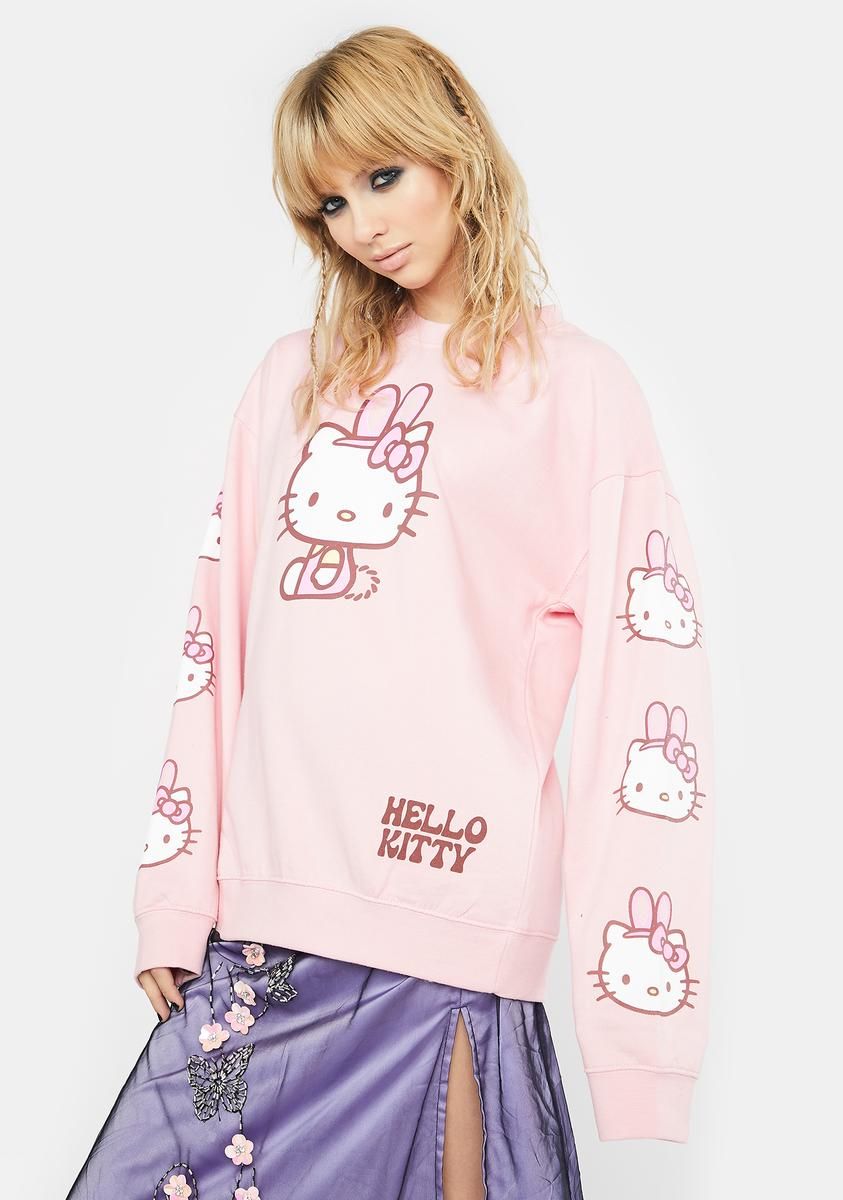 Hello Kitty Bunny Crewneck Sweatshirt sold by Dolls Kill product image thumbnail 2