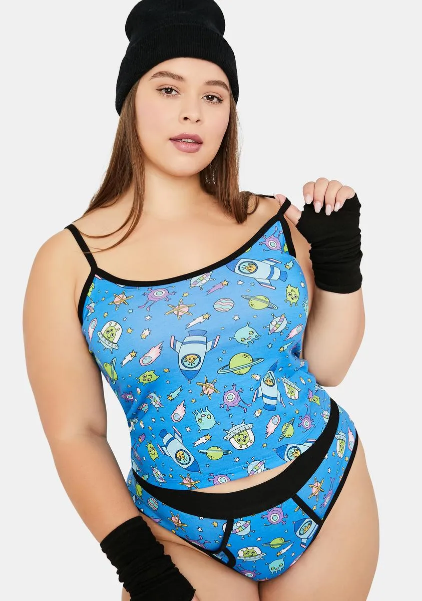 My Whole New World Alien Print Cami sold by Dolls Kill product image thumbnail 2