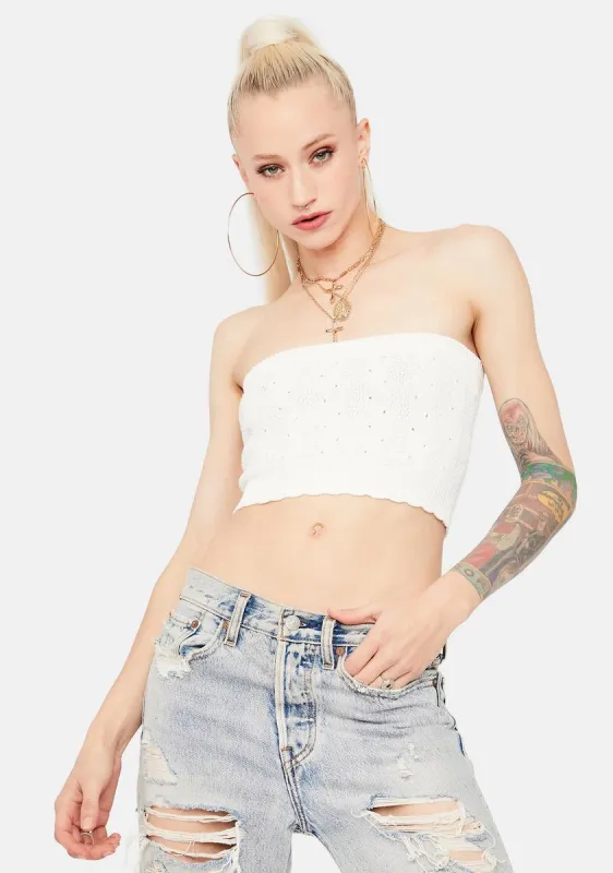 Chill Block Your Number Tube Top sold by Dolls Kill