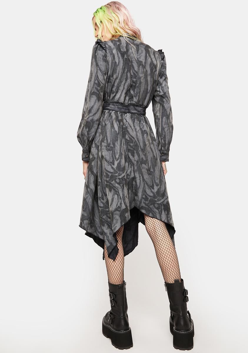 Warning Series Printed Midi Dress sold by Dolls Kill product image thumbnail 4