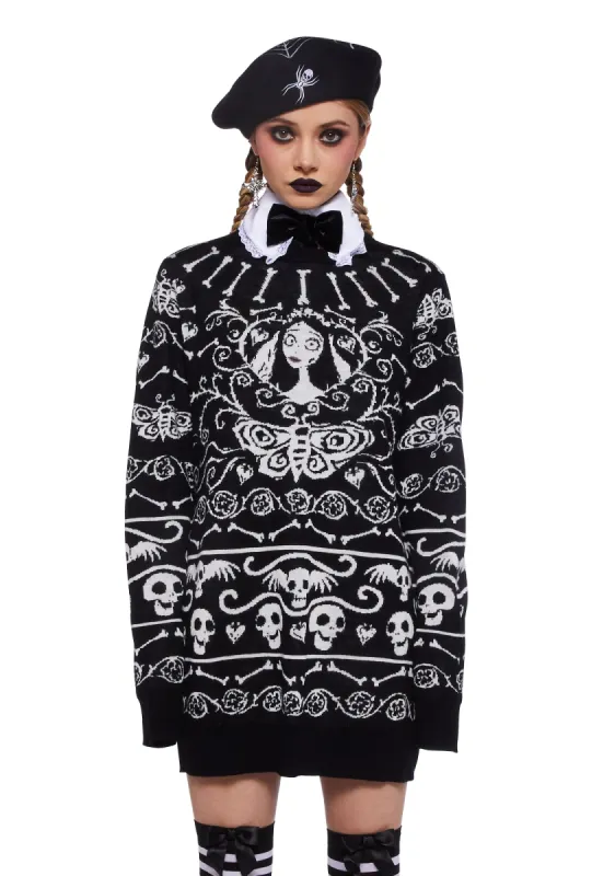 Grave Confusions Knit Sweater sold by Dolls Kill