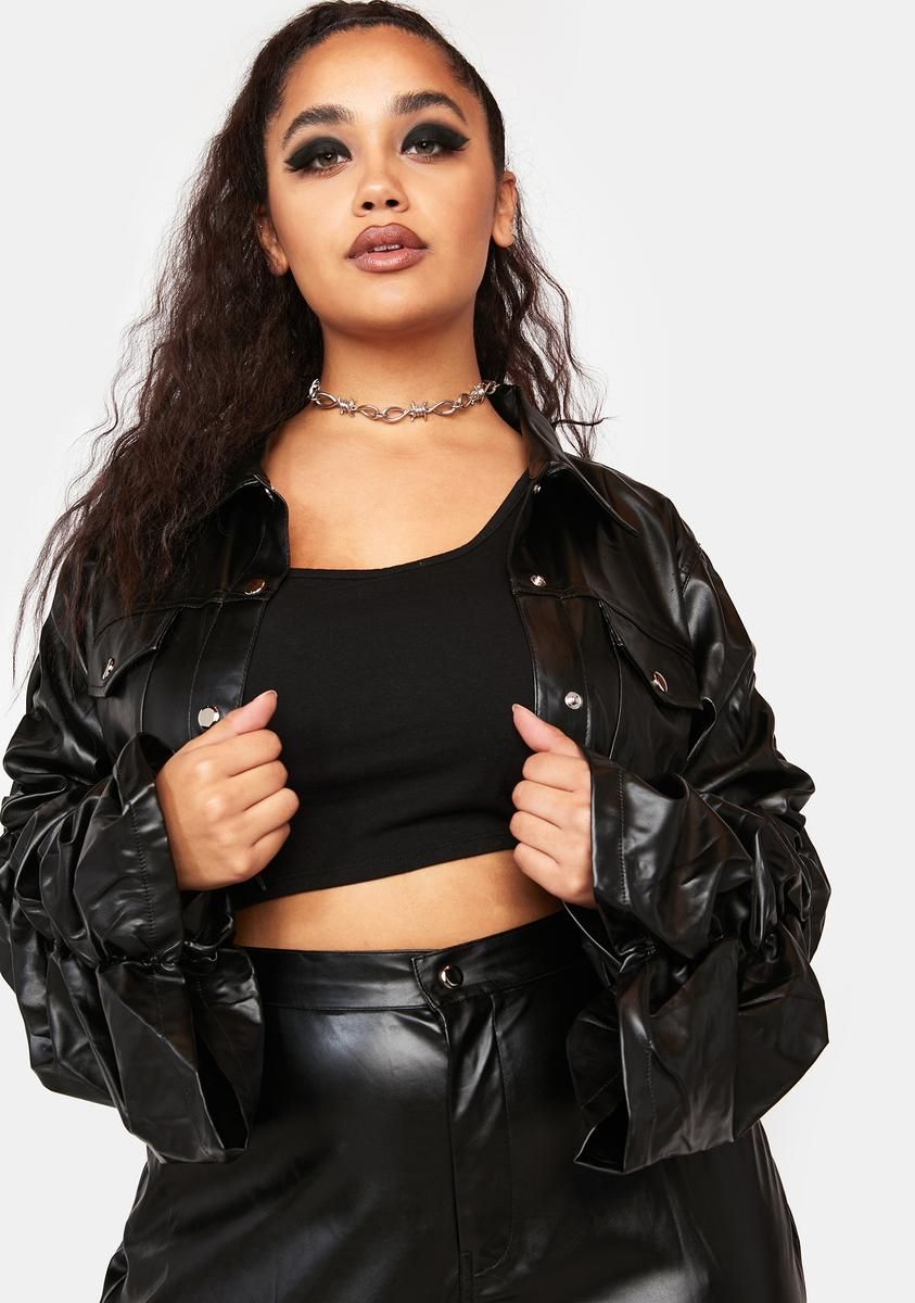 Plus Downtown Chic Vegan Leather Set sold by Dolls Kill product image thumbnail 2