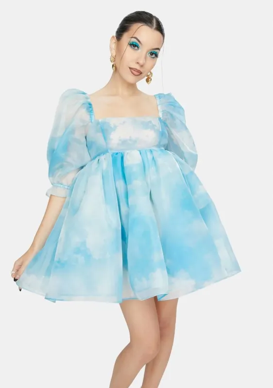 The Organza Clouds Puff Dress sold by Dolls Kill