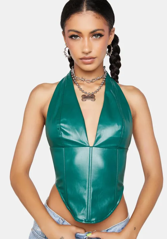 Clover Love Gamble Halter Top sold by Dolls Kill