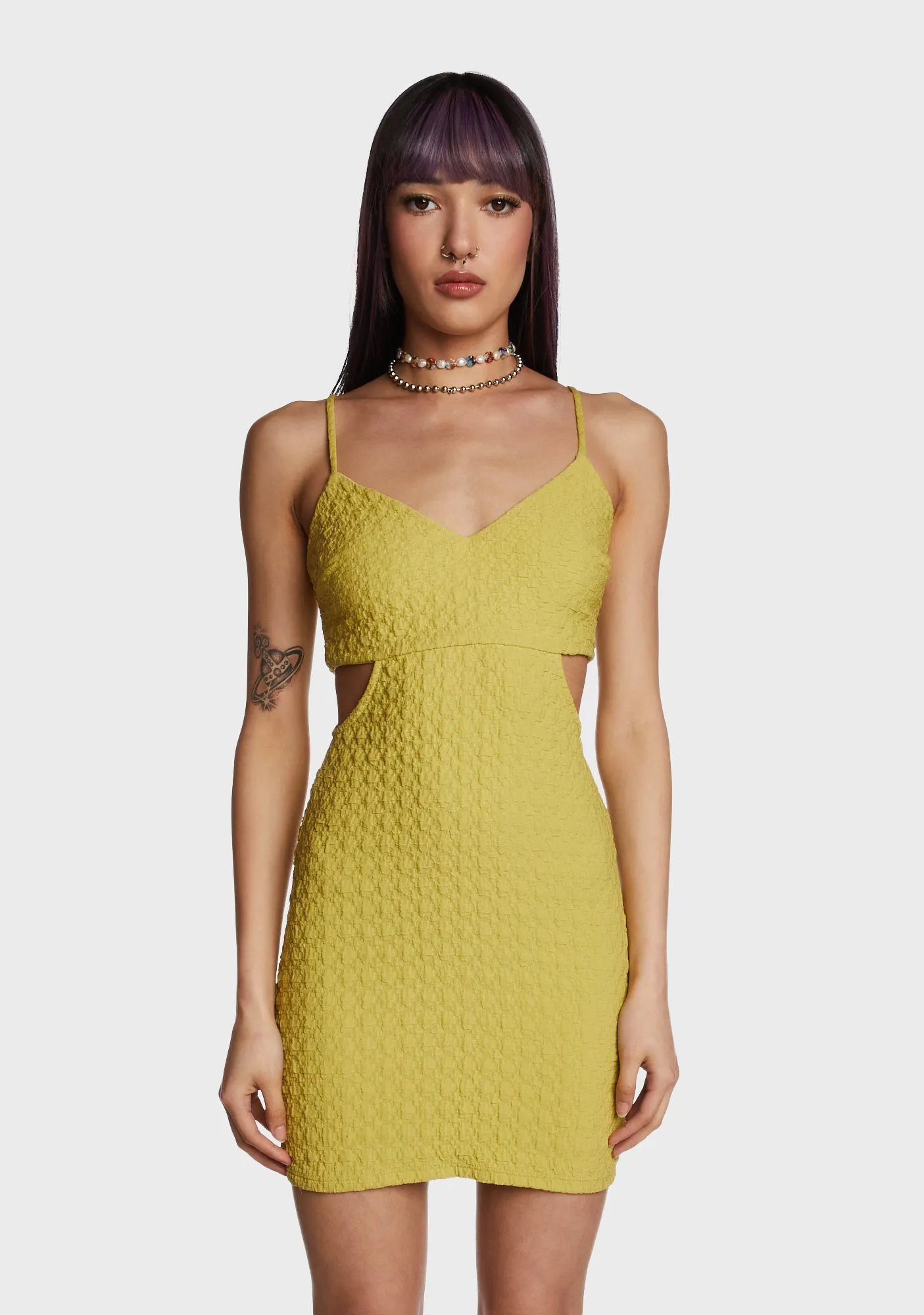 Total Charm Mini Dress sold by Dolls Kill