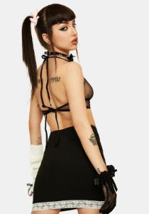 Dying To Meet You Mini Skirt sold by Dolls Kill
