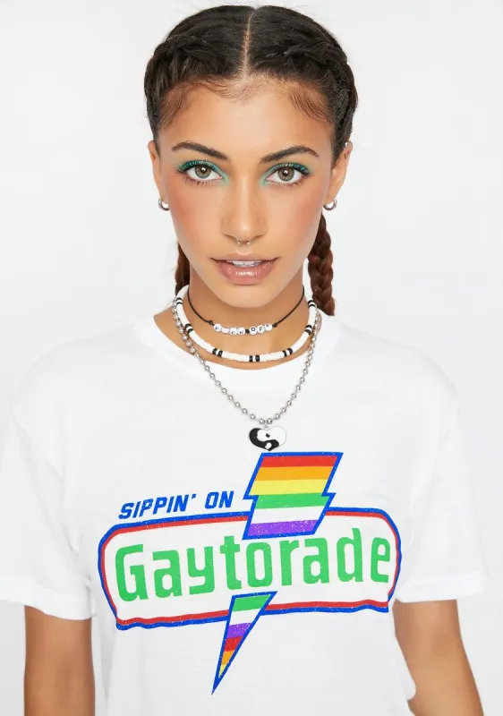 Sippin' On Gaytorade Graphic Tee made by Tipsy Elves
