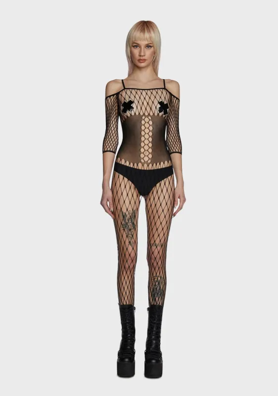 Risk Taker Fishnet Bodystocking sold by Dolls Kill