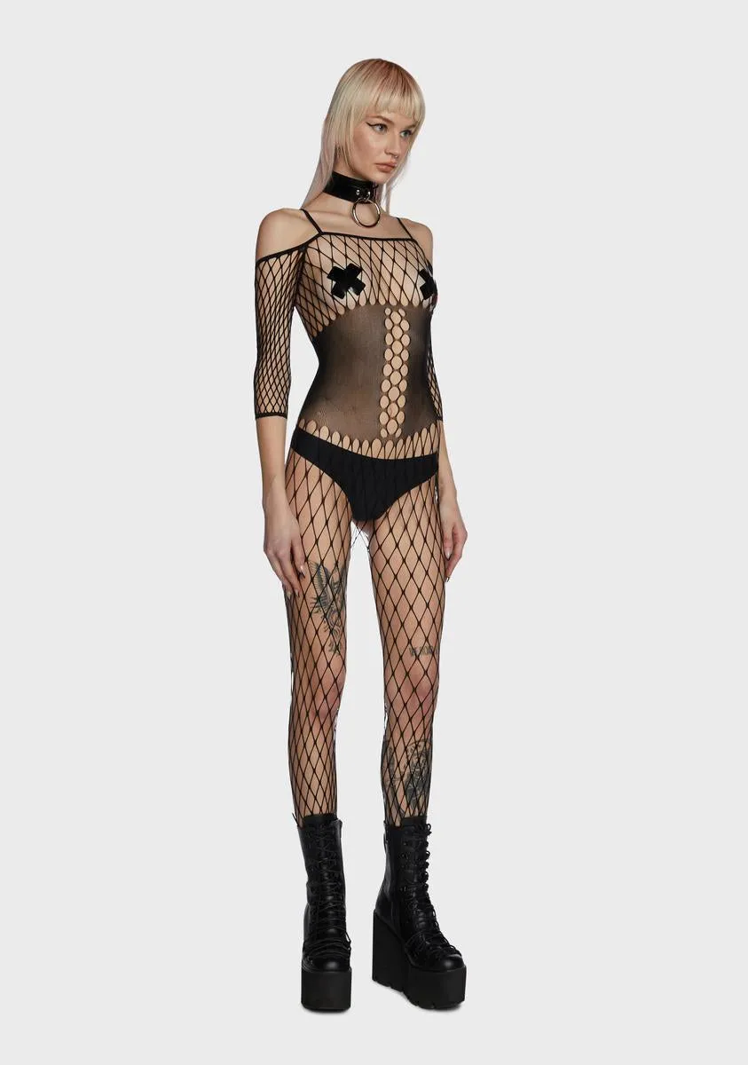 Risk Taker Fishnet Bodystocking sold by Dolls Kill product image thumbnail 5