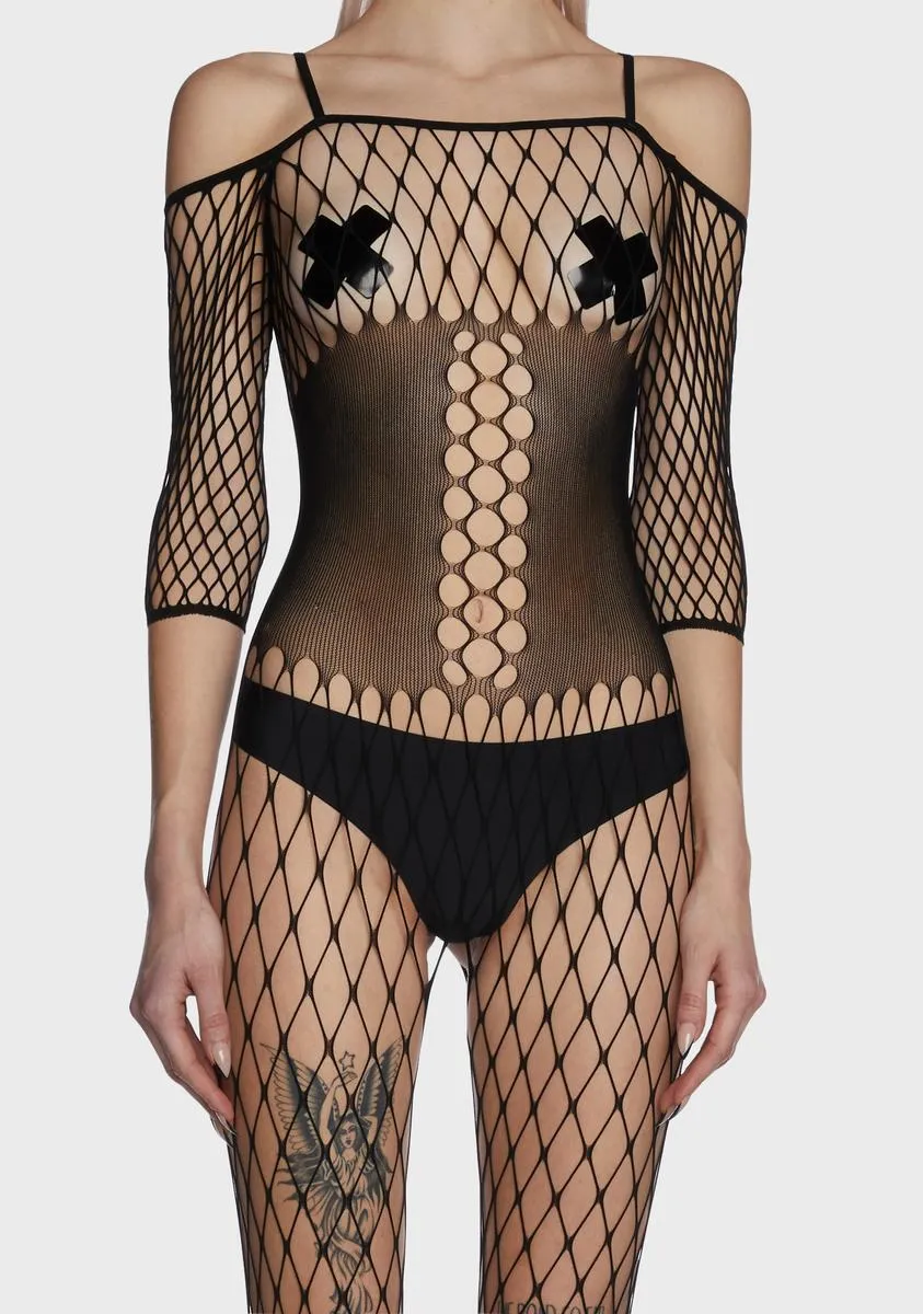 Risk Taker Fishnet Bodystocking sold by Dolls Kill product image thumbnail 2