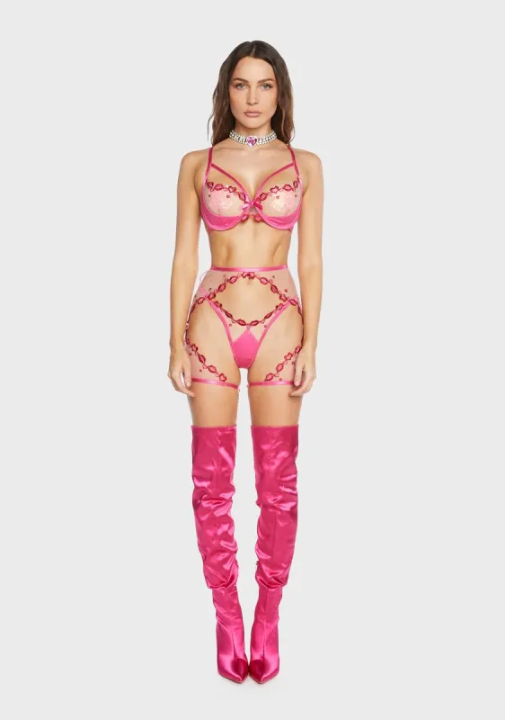 Kiss And Tell Garter Set sold by Dolls Kill