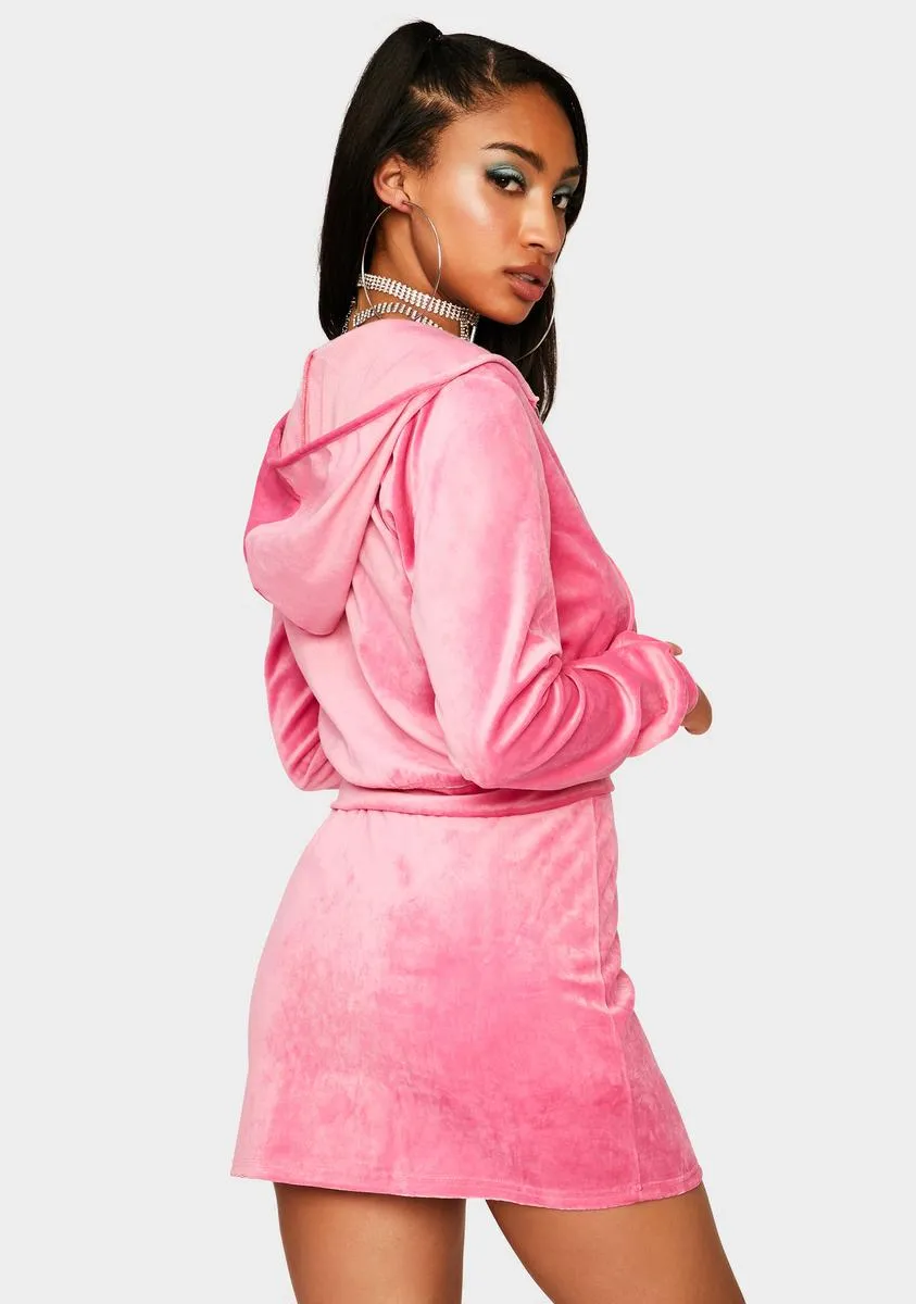 Pretty Proper Plush Velour Skirt Set sold by Dolls Kill product image thumbnail 4