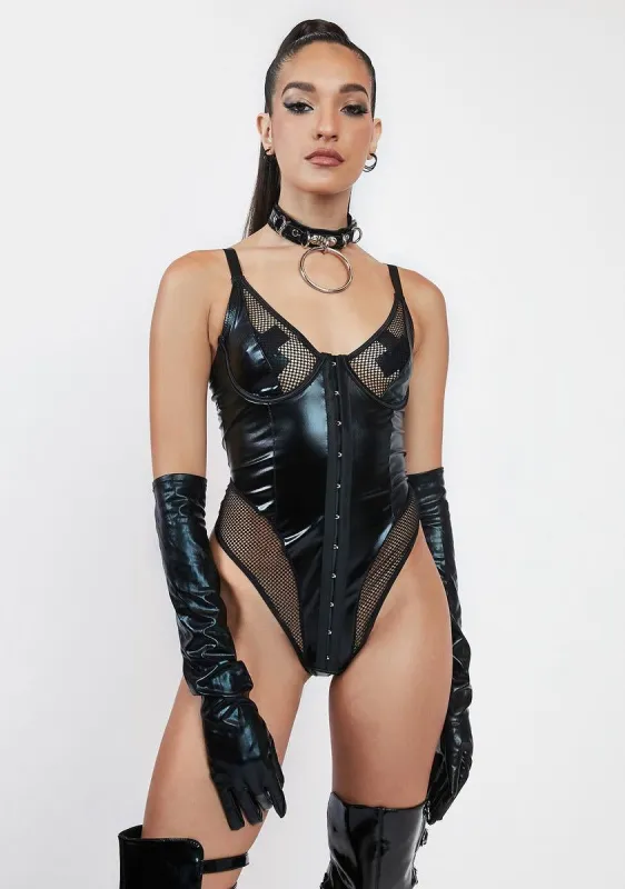 Forward Thinking Teddy sold by Dolls Kill