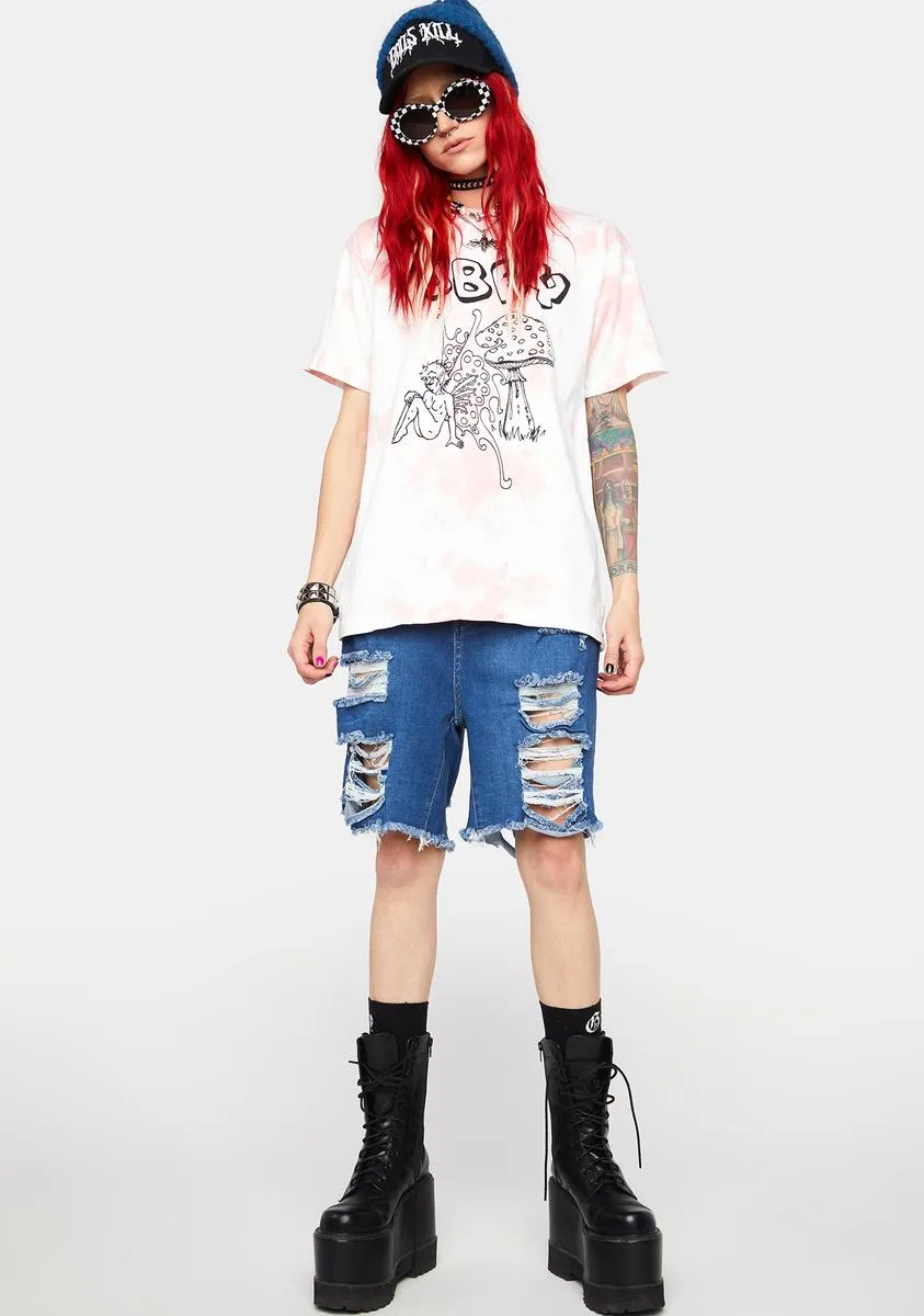 Fairy & Mushroom Tie Dye Tee sold by Dolls Kill product image thumbnail 3