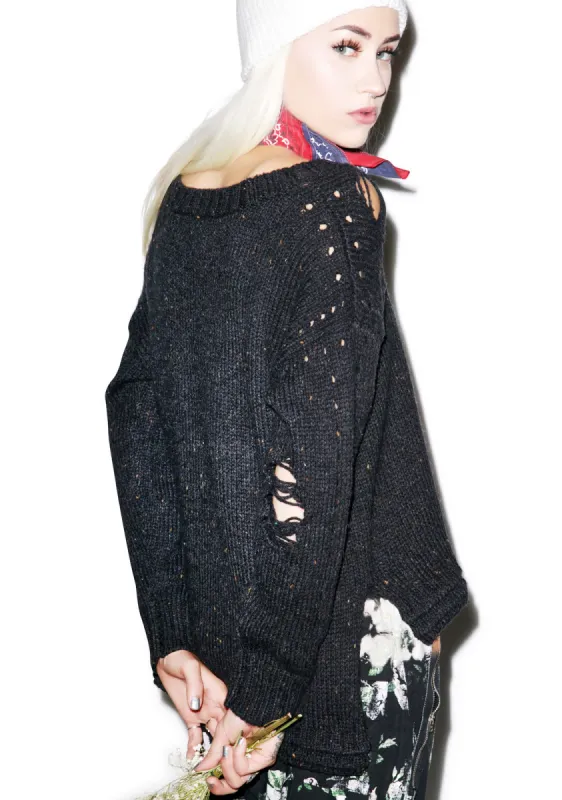 Dinner Party Sweater sold by Dolls Kill