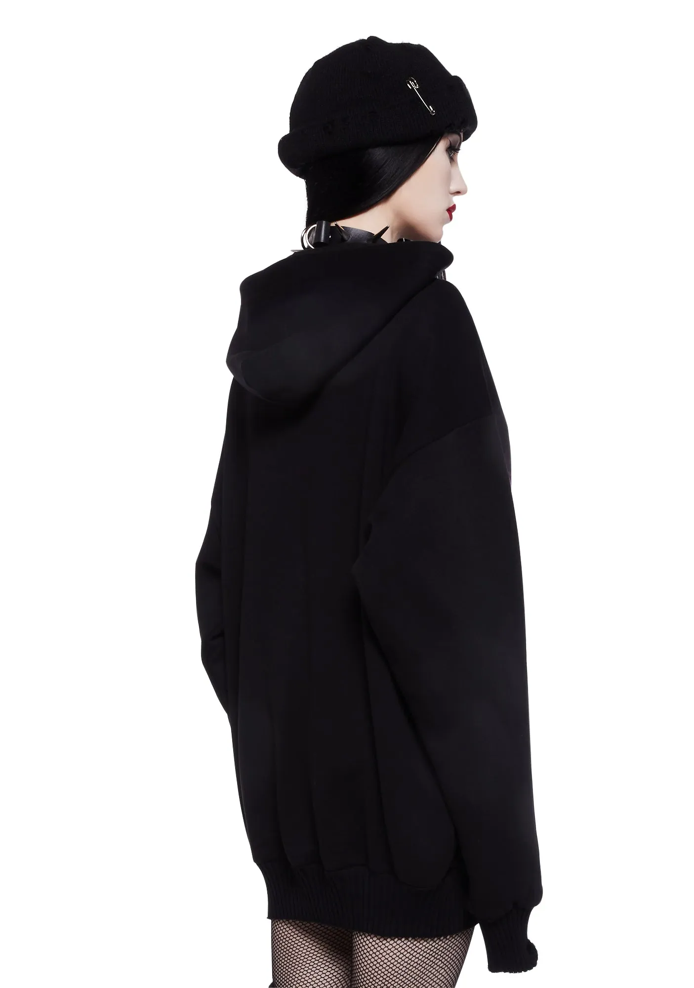 Up Close Oversized Hoodie sold by Dolls Kill product image thumbnail 4