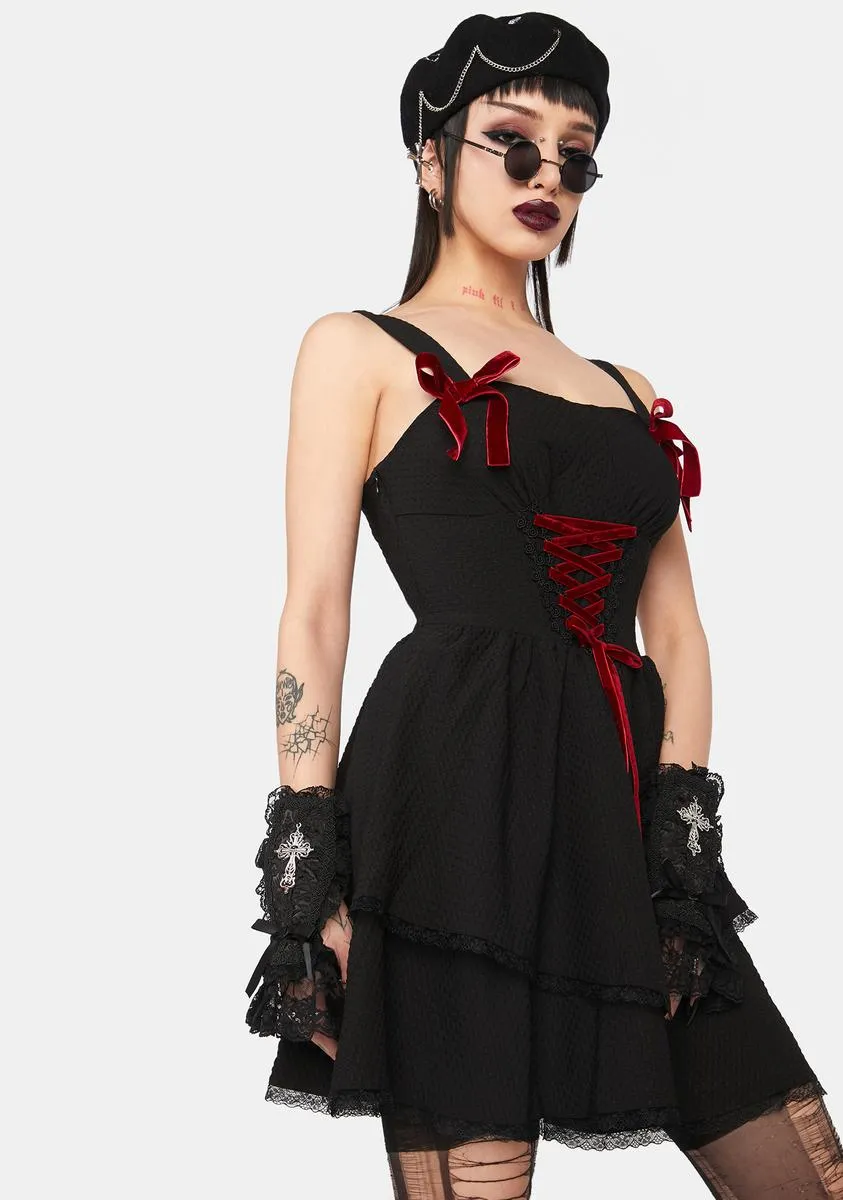 Lace Up Mini Dress sold by Dolls Kill product image thumbnail 2