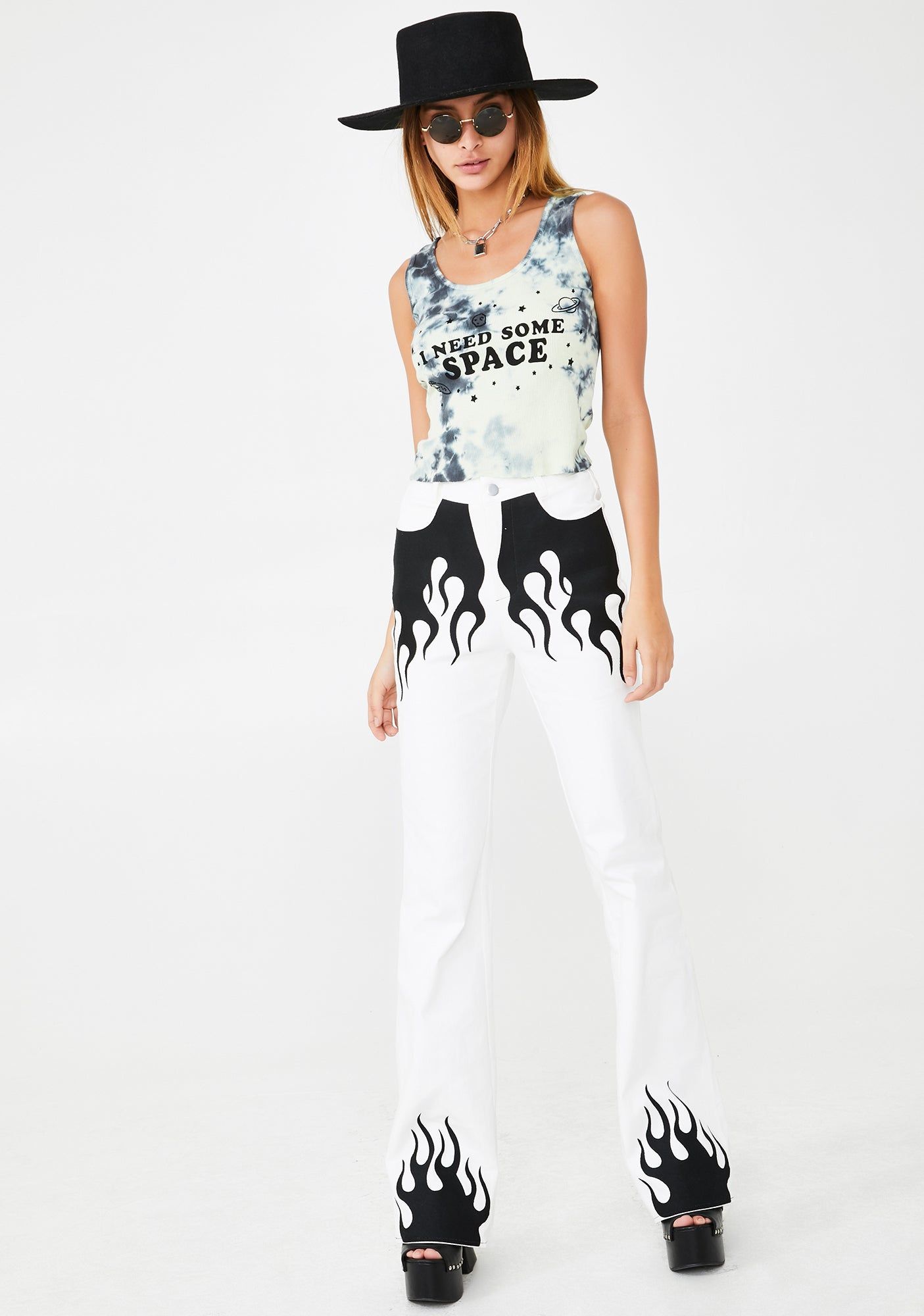 I Need Some Space Tie Dye Tank sold by Dolls Kill product image thumbnail 3