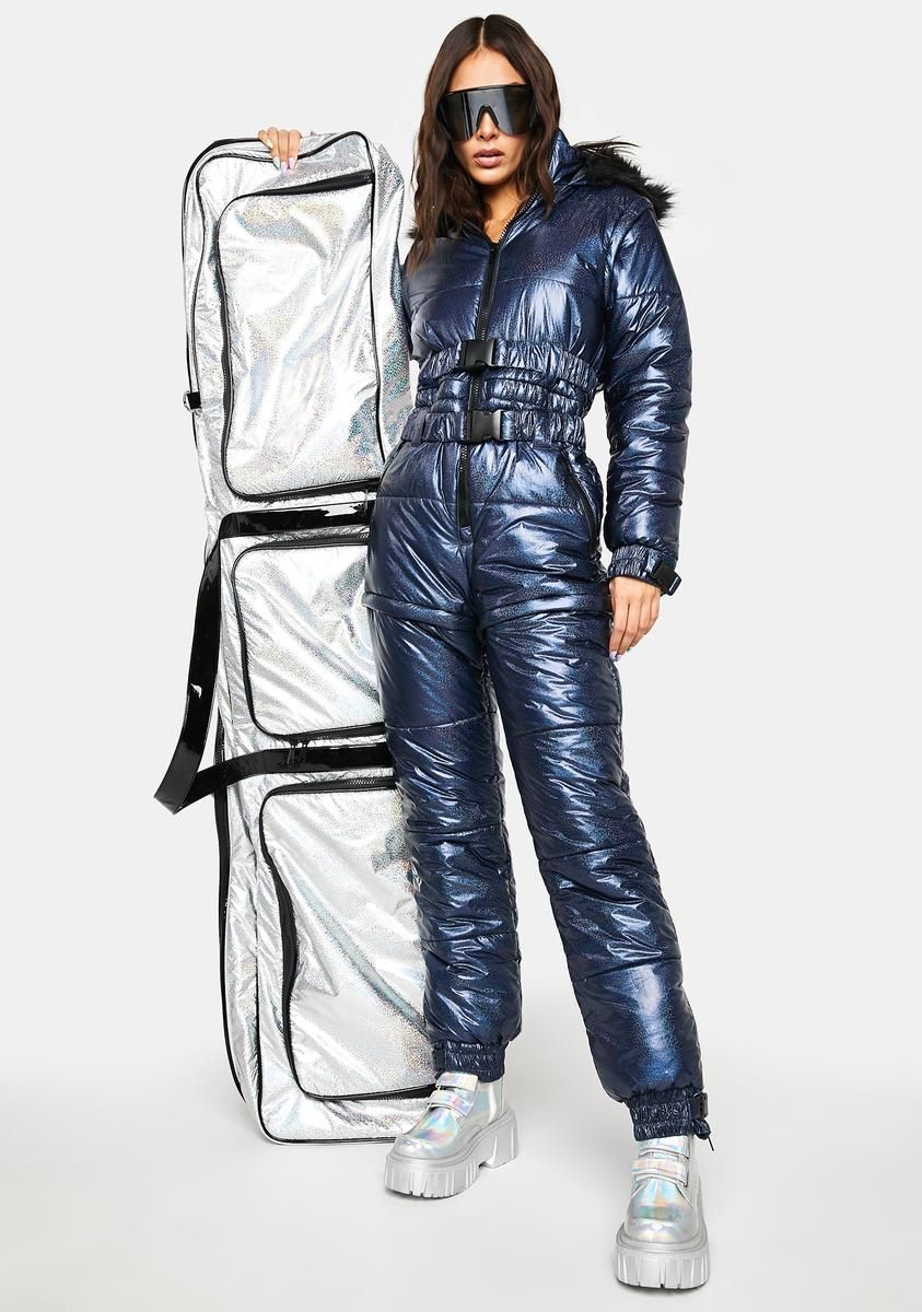 Eclipse Aurora Beam Metallic Snowsuit sold by Dolls Kill