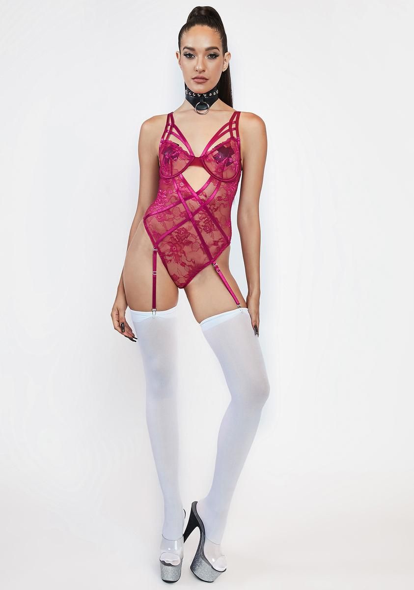 Brand New Lover Lace Teddy sold by Dolls Kill product image thumbnail 3