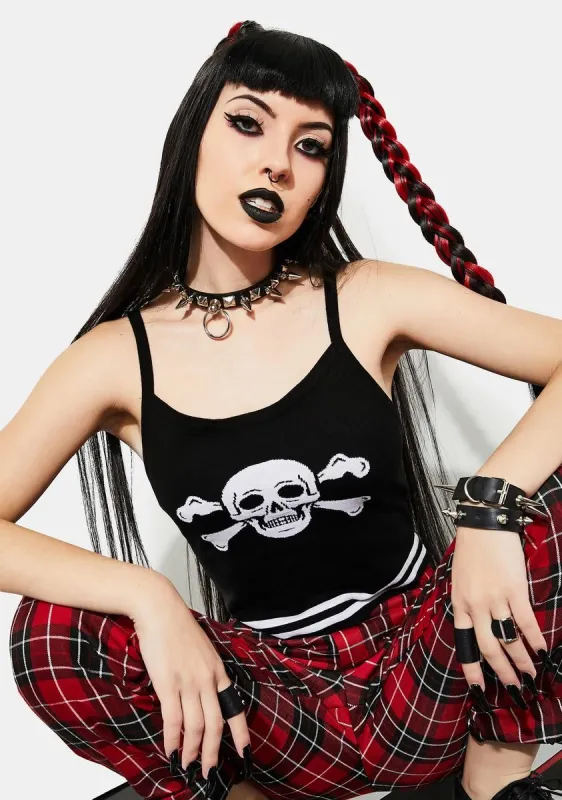 Famous Last Words Intarsia Knit Tank sold by Dolls Kill