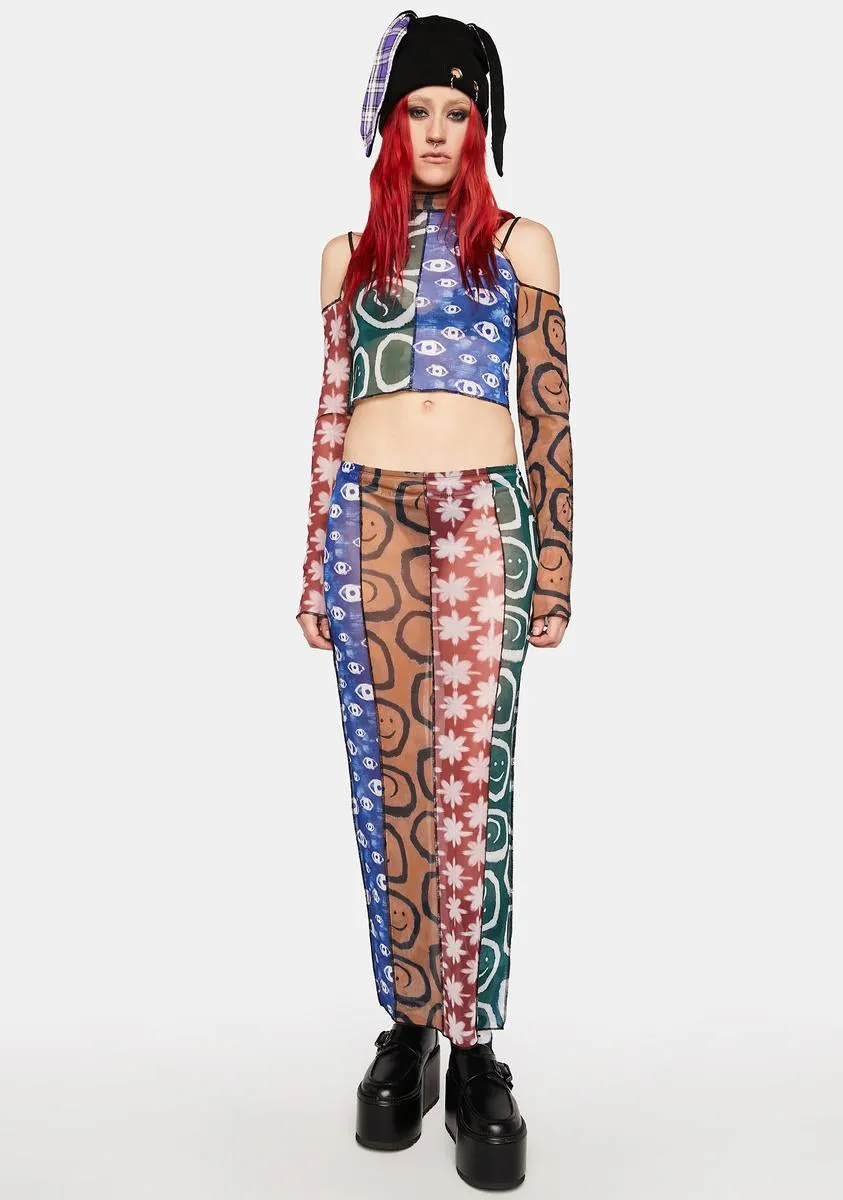Quantum Mesh Mini Skirt sold by Dolls Kill product image thumbnail 3