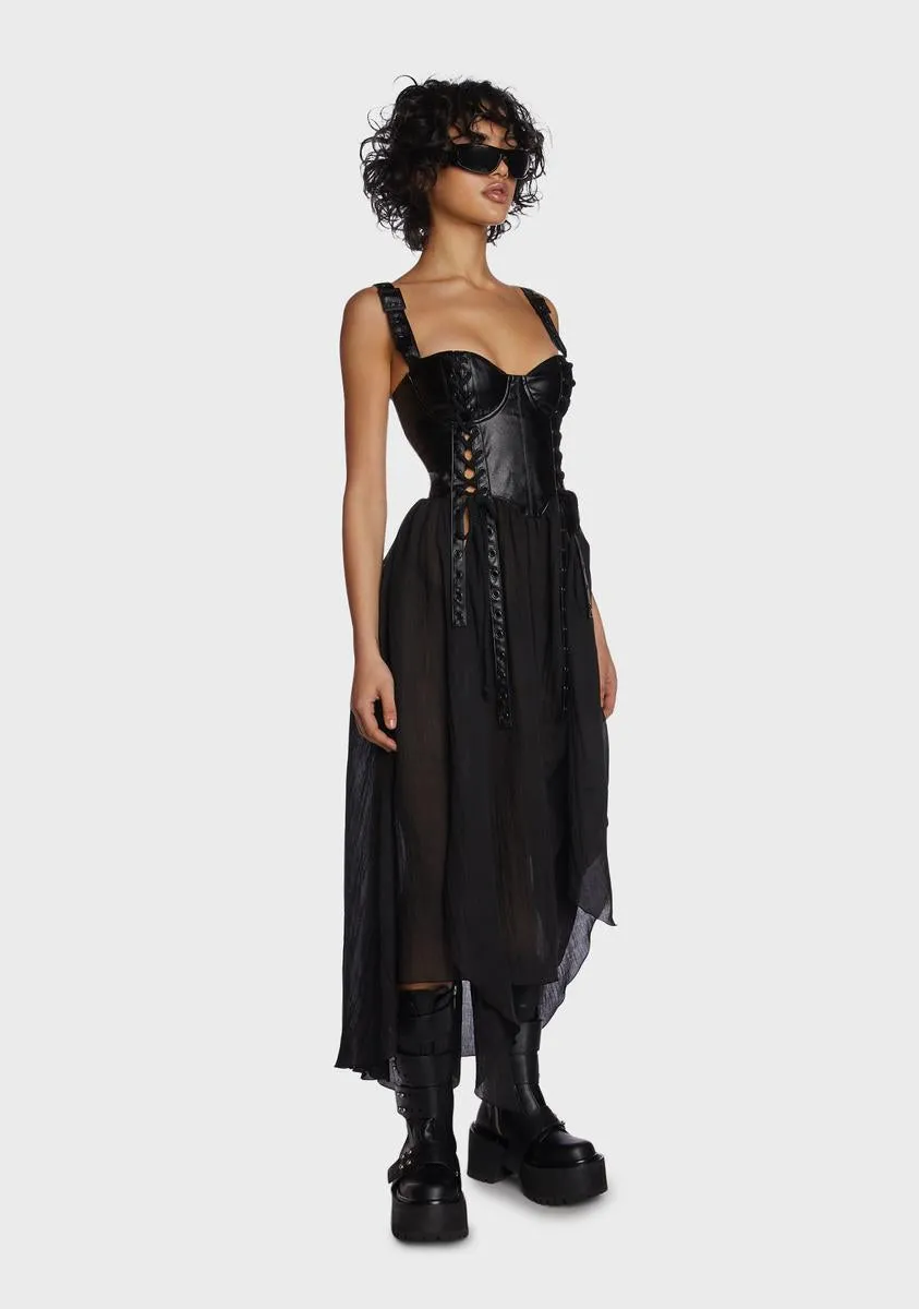 Echo Corset Maxi Dress sold by Dolls Kill product image thumbnail 4
