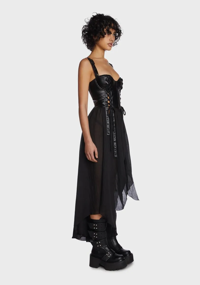 Echo Corset Maxi Dress sold by Dolls Kill product image thumbnail 3