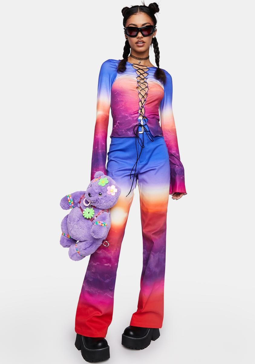 Twilight Lace-Up Front Top sold by Dolls Kill product image thumbnail 2