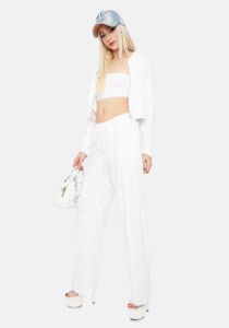 Pure Chill Times Tube Top Velour Jacket Set sold by Dolls Kill
