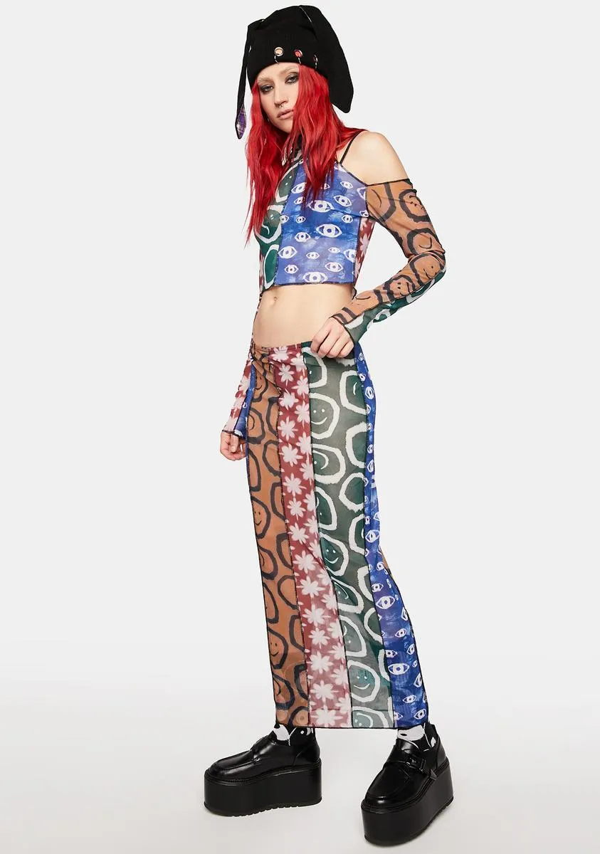 Quantum Mesh Mini Skirt sold by Dolls Kill product image thumbnail 2