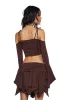 F Is For Fairies® Crop Top - Brown sold by Dolls Kill