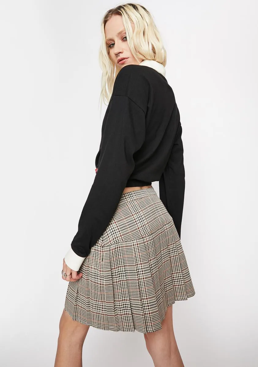 Pleated Plaid Mini Skirt sold by Dolls Kill product image thumbnail 4