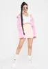 Peach Mad Moods Colorblock Mini Skirt sold by Dolls Kill