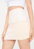 Peach Mad Moods Colorblock Mini Skirt sold by Dolls Kill