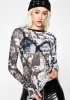 Anarchist Babe Mesh Top sold by Dolls Kill