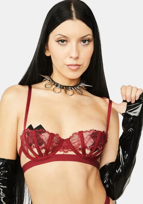 Ruby Sidney Open Cup Bra sold by Dolls Kill
