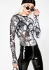 Anarchist Babe Mesh Top sold by Dolls Kill
