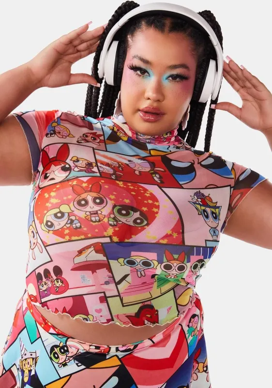 Plus Power Of Three Crop Top sold by Dolls Kill