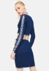 Celebrity Star Lace Up Denim Skirt Set sold by Dolls Kill