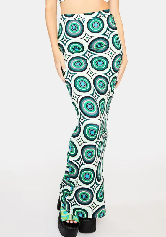 Envy Rocking N Rolling Maxi Skirt sold by Dolls Kill