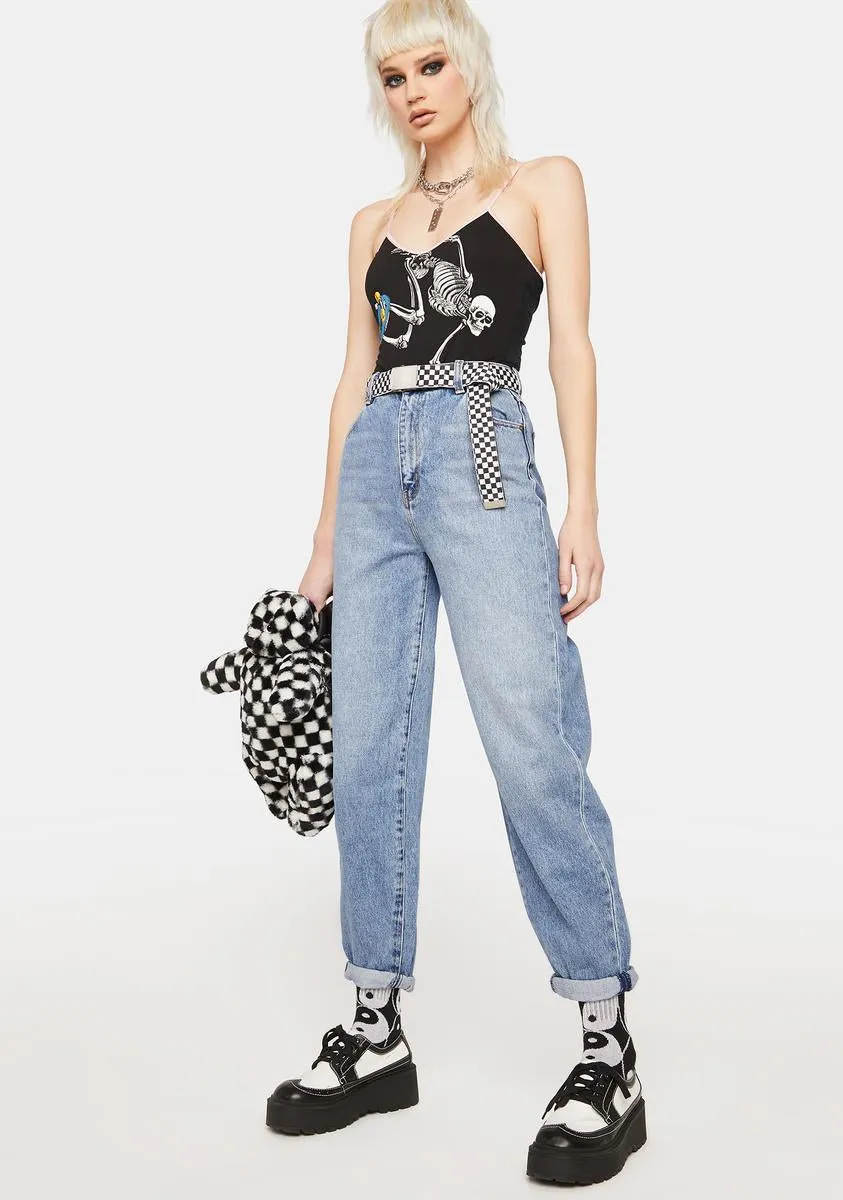 Brad Blue Organic Genie Balloon Leg Jeans sold by Dolls Kill product image thumbnail 2