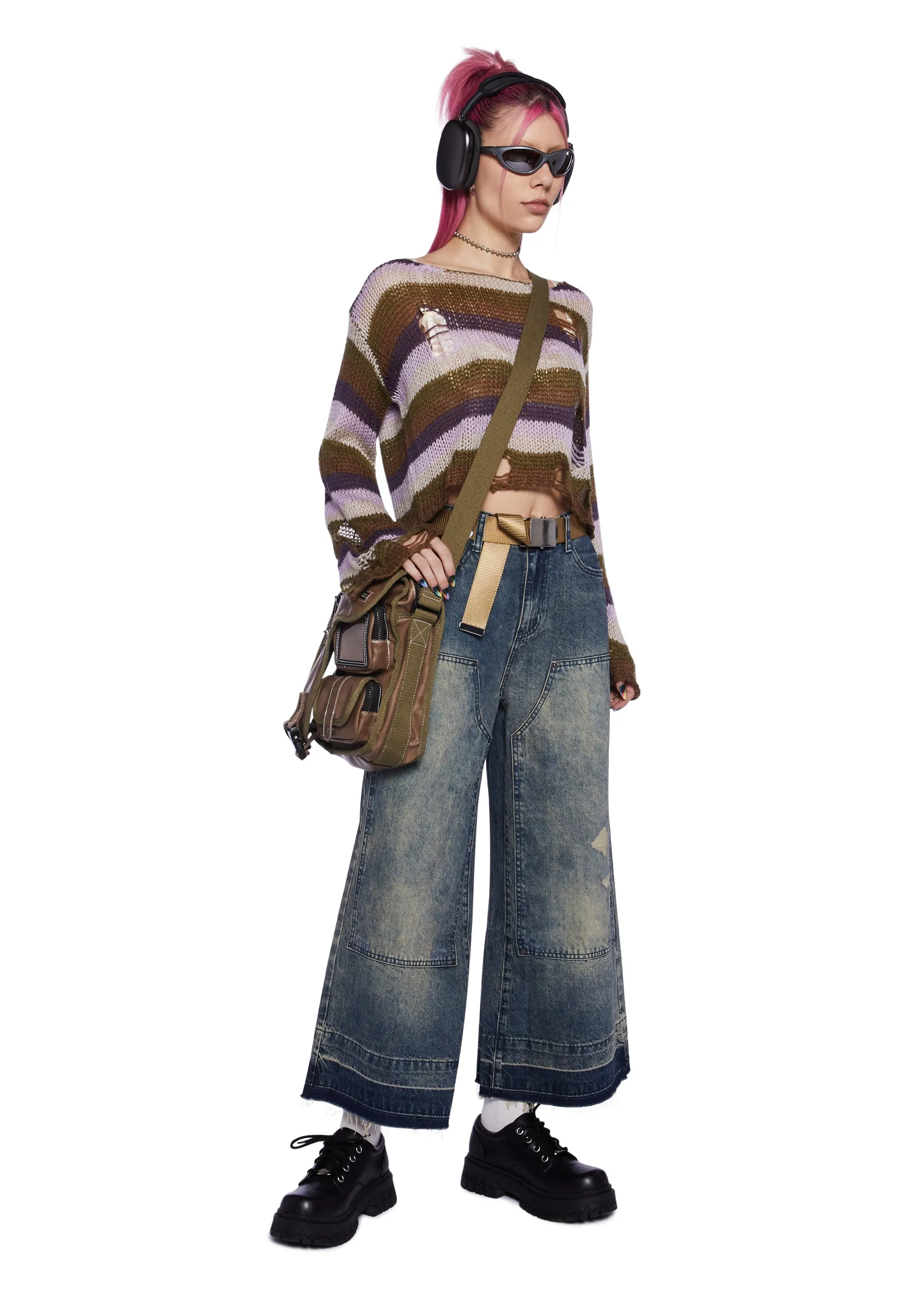 On The Metro Striped Sweater sold by Dolls Kill product image thumbnail 2